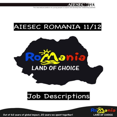 AIESEC Romania MC 11-12 Job Descriptions