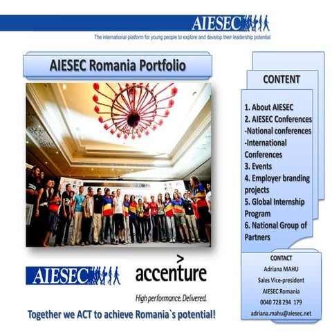 AIESEC Romania portofolio for accenture