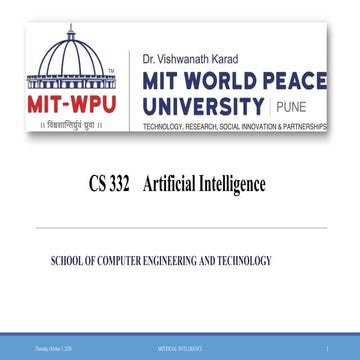 Artificial Intelligence Chapter Four by MIT WPU