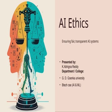 Ethics & Fairness Evaluation System with AI | PPTX
