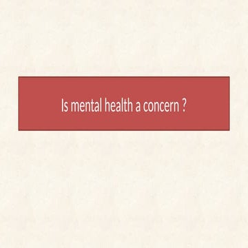 MENTAL HEALTH AWARENESS SESSION FOR STUDENT