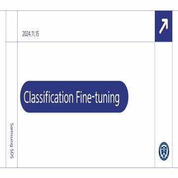 Classification Fine-Tuning(Multi-Class & Multi-Label)