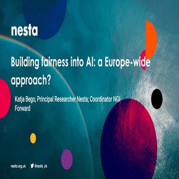 Building fairness into AI: a Europe-wide approach?