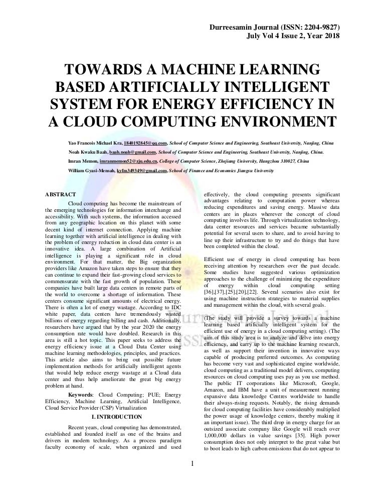 machine learning energy management