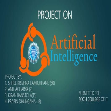 Artificial Intelligence slide share | PPT
