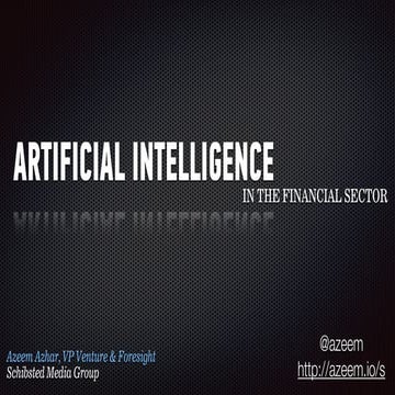 Artificial Intelligence - Azeem Azhar