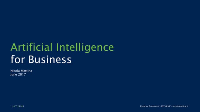 Artificial Intelligence for Business - Version 2