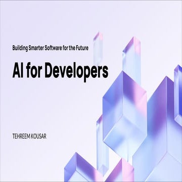 Smart Coding: AI for Modern Developers | PDF