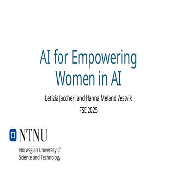AI for Empowering Women in AI