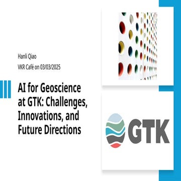 Geoscience Artificial Intelligence And Machine Learning Pptx
