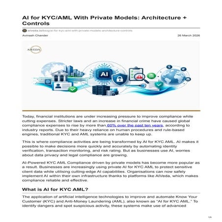 AI for KYC_AML With Private Models_ Architecture + Controls.pdf