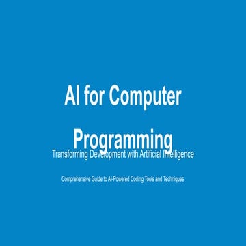 how to use AI for computer programming and make full use of it