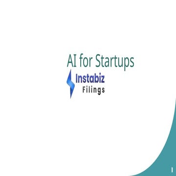 Transform Your Startup Using AI Technology | PPTX