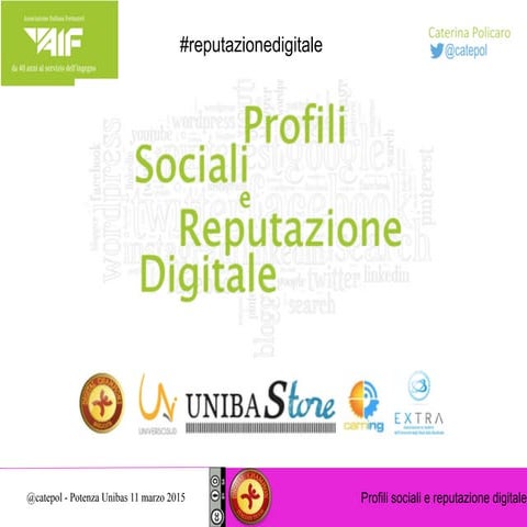 Profili social e reputazione digitale
