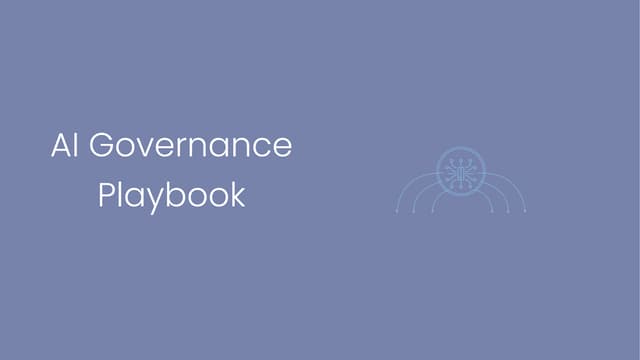 AI Governance Playbook