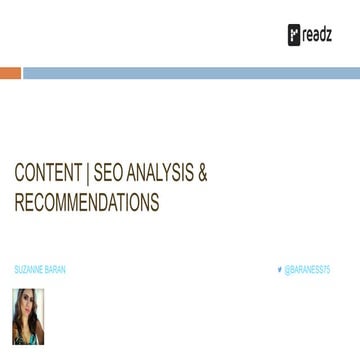 Enterprise content strategy findings and recommendations