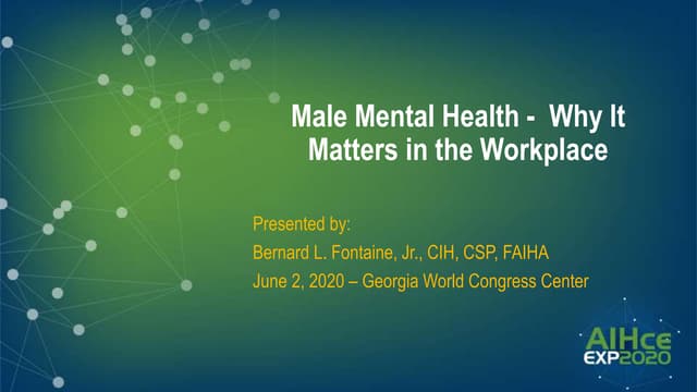 Male Mental Health: Why It Matters in the Workplace
