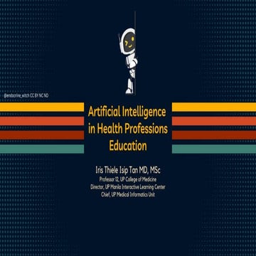 Artificial Intelligence in Health Professions Education