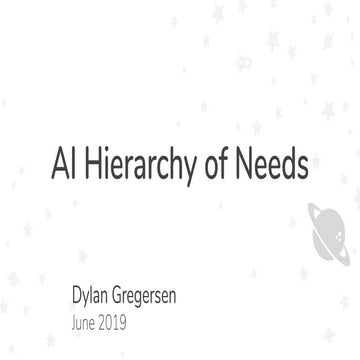 AI Hierarchy of Needs