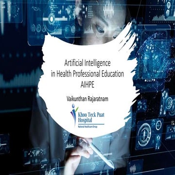 Artificial Intelligence for Health Professional Education