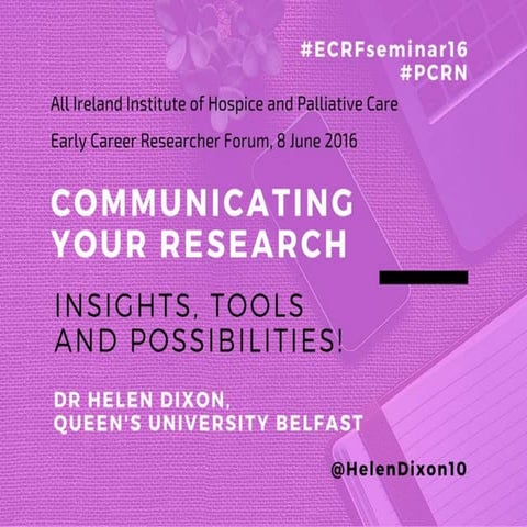 Communicating your research