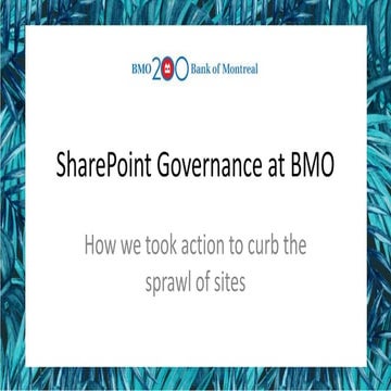 [AIIM17] SharePoint Governance - Jed Cawthorne