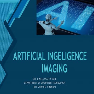 Artificial Intelligence Imaging - medical imaging