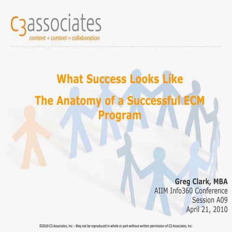 AIIM Info360 Conference - What ECM Success Looks Like - 2010 04 21
