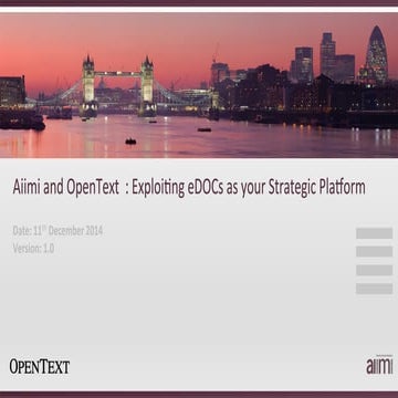 Aiimi & open text edocs event