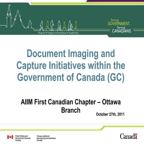 Document Imaging Initiatives in Government of Canada - PWGSC - October 27, 20...