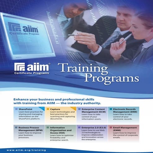 AIIM Training Brochure