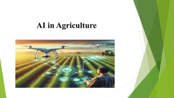 Artificial intelligence in agriculture | PPT