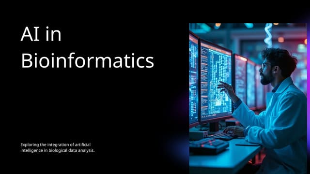 Use of AI in Bioinformatics : Revolutionizing Biological Data Analysis