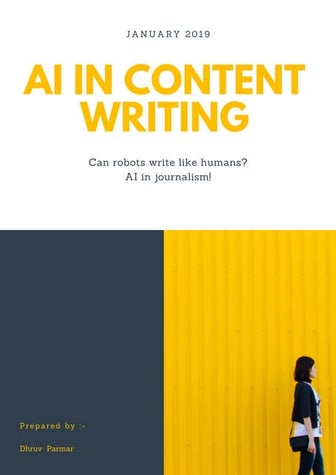Artificial Intelligence in content writing