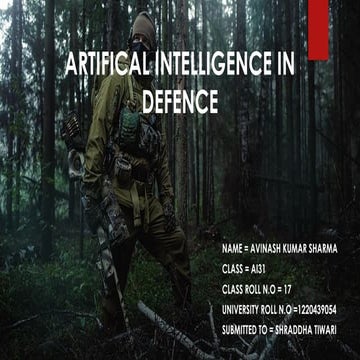 power point presentation on ai in defence