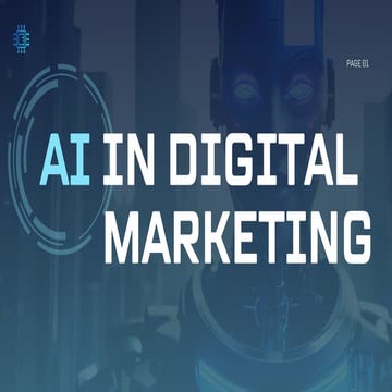 "AI IN DIGITAL MARKETING " scop AI in digital marketing