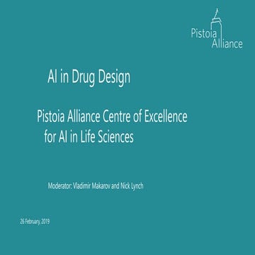 Ai in drug design webinar 26 feb 2019