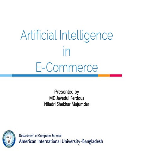 Artificial Intelligence in E-Commerce