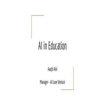 AI in education