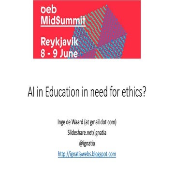 artificial intelligence - in need of an ethical layer?