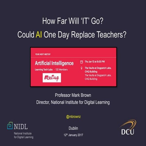 How Far Will ‘IT’ Go? Could AI One Day Replace Teachers? 