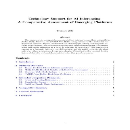AI Inference Hardware: Comparative Analysis | PDF