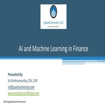 Ai in finance