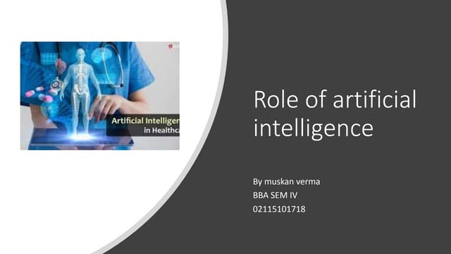 Ai in healthcare