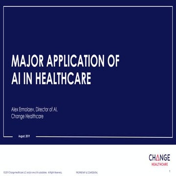 AI in healthcare - SF Bay ACM chapter