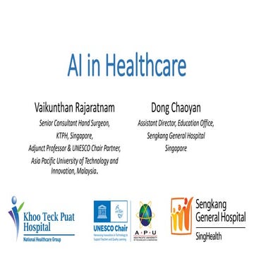 AI in Healthcare a hands on workshop resource