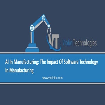 The future of artificial intelligence in manufacturing industries | PDF