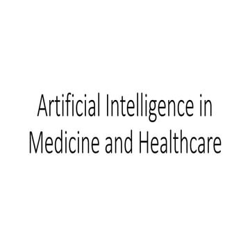 AI in Medicine and Healthcare.pptx