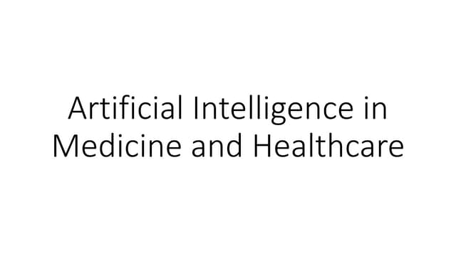 AI in Medicine and Healthcare.pptx