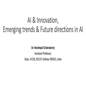 AI & Innovation, Emerging trends & Future directions in AI.pptx